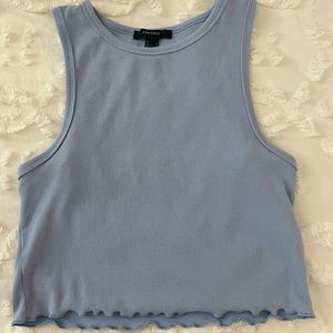 Blue cropped top